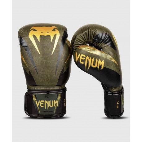 Impact Boxing Gloves - Khaki/Gold